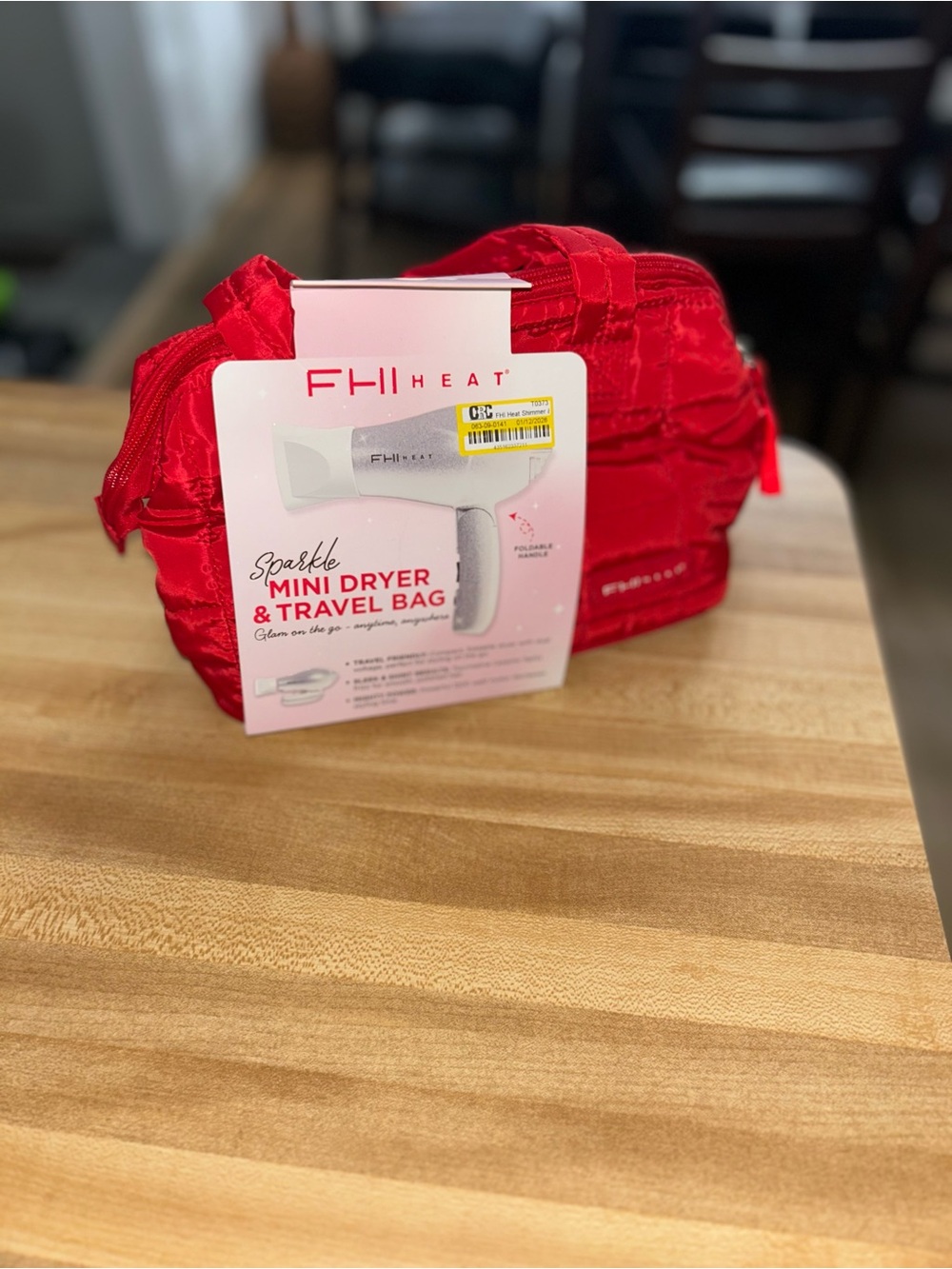 FHI Heat Sparkle Mini Dryer & Travel Bag - Red